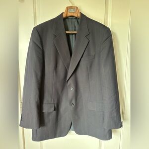 Harry Rosen Sedgewick green pinstripe jacket